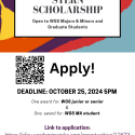 Application poster for Marjorie H Stern Scholarship